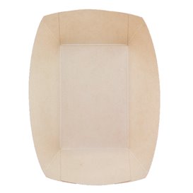 Barqueta Cartão de Bambu Kraft 800ml 24x16x5,2cm (500 Uds)