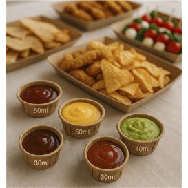 Copo em Papel Kraft para Molhos/Souffle 30ml (5000 Uds)