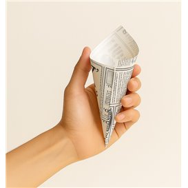 Cone de Papel Antigordura 16cm 40g (250 Uds)
