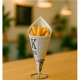 Cone de Papel Antigordura 16cm 40g (250 Uds)