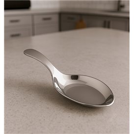 Colher Plastico Molhos Prata 10 cm (50 Unidades)