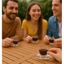 Chávena Reutilizável Durable SAN “Espresso” Transparente 80ml (36 Uds)