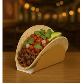 Embalagem de Cartão para Tacos 13,5x2,5x6cm (1000 Uds)