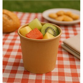 Terrina Cartão Kraft de molho 100ml Ø7,3cm (50 Uds)