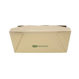 Caixa Take Away Cartão de Bambu Kraft 10,7x9x6,5cm 700ml (400 Uds)