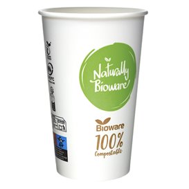 Copo de Cartão e PLA Bioware® 18Oz/540ml Ø9,0cm (50 Uds)