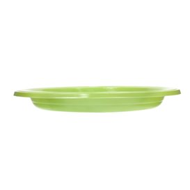 Prato Plástico PS Reutilizável Raso Verde Lima Ø220mm (25 Uds)