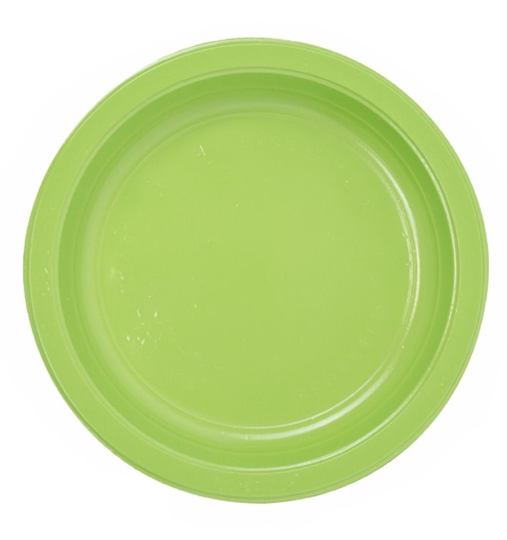 Prato Plástico PS Reutilizável Raso Verde Lima Ø165mm (25 Uds) Prato Plástico PS Reutilizável Raso Verde Lima Ø165mm (25 Uds)