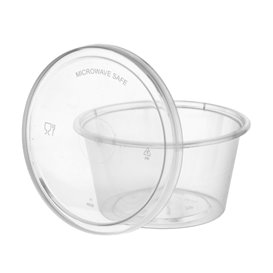Embalagem para Molhos in PP Transparente com Tampa 120ml (1.000 Uds)