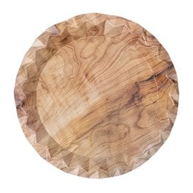Prato de Cartão Desenho em Madeira "Bali" Ø23cm 345g/m² (450 Uds)