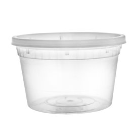 Embalagem em Plástico PP com Tampa Transparente “Deli Range” 460ml (240 Uds)