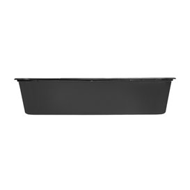 Embalagem Retangular PP Preto 500ml 17,6x12,4x4cm (50 Uds)