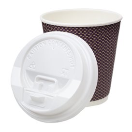 Tampa Perfurada para Copo Branca Ø7,3cm (50 Uds)