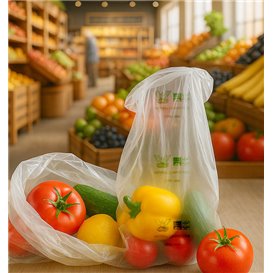 Saco Mercado Block Compostável 30x40cm G50 (300 Uds)