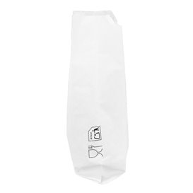 Saco de Papel Branco 12+6x20 cm (250 Uds) Saco de Papel Branco 12+6x20 cm (250 Uds)