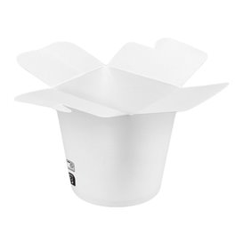 Embalagem Fechado Takeaway 100% ECO Branco 16Oz/480ml (50 Uds)