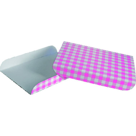 Bandeja Porta Waffle Rosa 13,5x10x1,8 cm (1500 Uds)