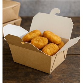 Caixa TakeAway Kraft 13x8,5x6cm 700ml (360 Uds)