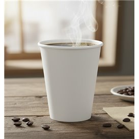 Copo de Cartão Branco 9Oz/280ml Ø8,0cm (50 Uds)