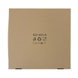 Caixa Cartão Pizza Kraft 40x40x4cm (50 Uds) Caixa Cartão Pizza Kraft 40x40x4cm (50 Uds)