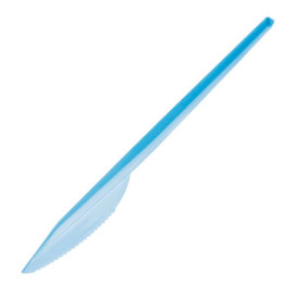Faca de Plastico Grande Azul PS 165 mm (15 Uds)