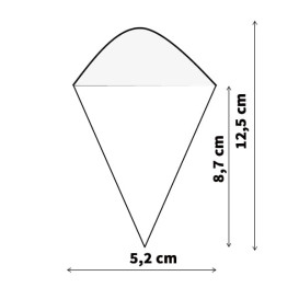 Cone de Folha de Pinho 125mm (50 Uds)