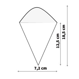Cone de Folha de Pinho 182mm (50 Uds)