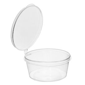 Molheira Reutilizável em Plástico PP Transparente com Tampa Articulada 30ml (1.000 Un)