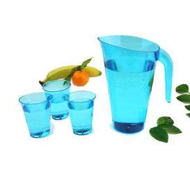 Jarro de Plástico Turquesa 1500 ml (20 Uds)