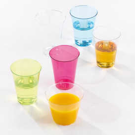 Copo de Plastico PS Turquesa 230ml (10 Uds)