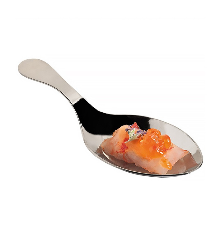 Colher Plastico Molhos Prata 10 cm Colher Plastico Molhos Prata 10 cm