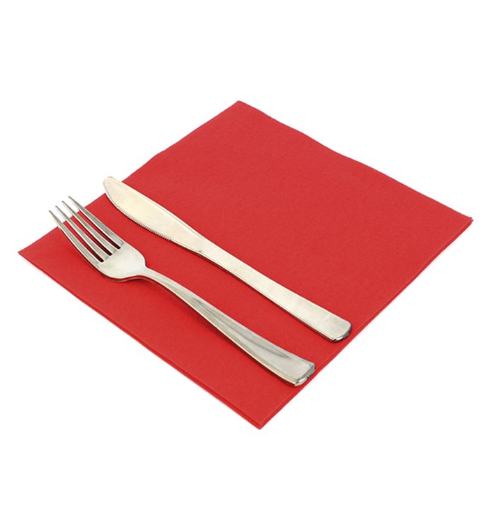 Guardanapos Airlaid Vermelho 40x40cm Guardanapos Airlaid Vermelho 40x40cm