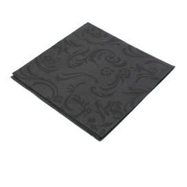 Guardanapos Damascato Airlaid Preto 40x40cm (50 Uds)