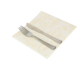 Guardanapos Damascato Airlaid Creme 40x40cm 