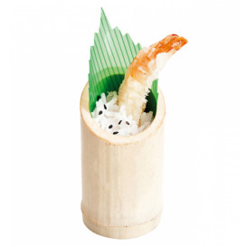 Copo de Bambu Degustaçâo Truncado 5x9cm (10 Uds)