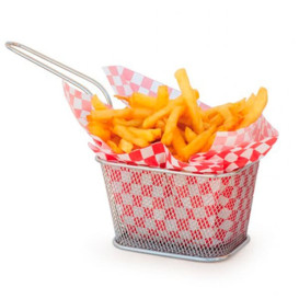Mini Fritadeira Apresentaçao de Aço 13x11x8cm (1 Ud)
