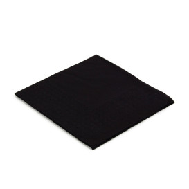 Guardanapos Papel Cocktail Preto 20x20cm (100 Uds)