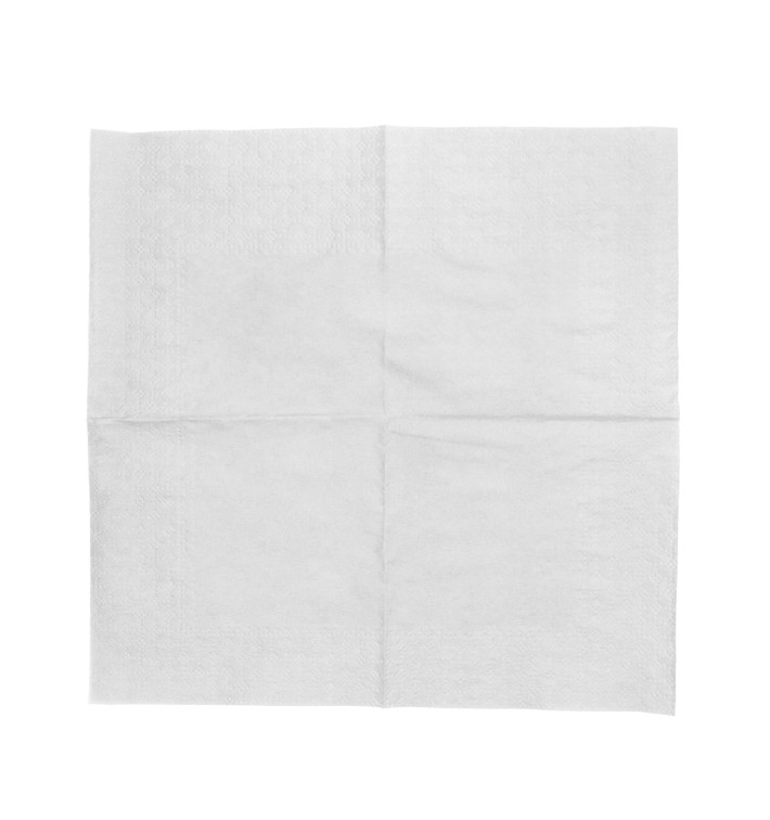 Guardanapos Papel Cocktail Branco 20x20cm (6000 Uds) Guardanapos Papel Cocktail Branco 20x20cm (6000 Uds)