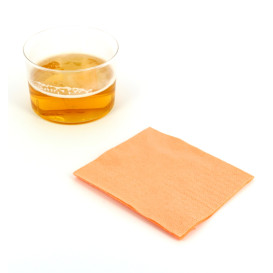 Guardanapos Papel Cocktail Salmon 20x20cm (100 Uds)