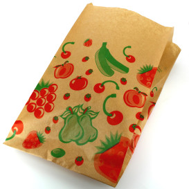 Saco Papel Kraft para Fruta 22+12x36 cm 