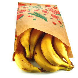 Saco Papel Kraft para Fruta 22+12x36 cm (1000 Unidades)