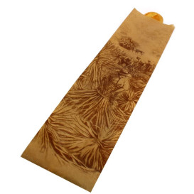 Saco de Papel para Pão Kraft 9+5+50 cm (100 Unidades)