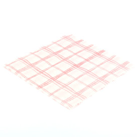 Guardanapos Quadrados Vermelhos 33x33 1 Folha (80 Uds)