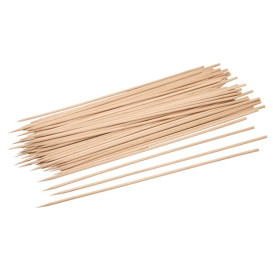 Palito para Espetada Madeira de Vidoeiro 250mm (100 Uds)